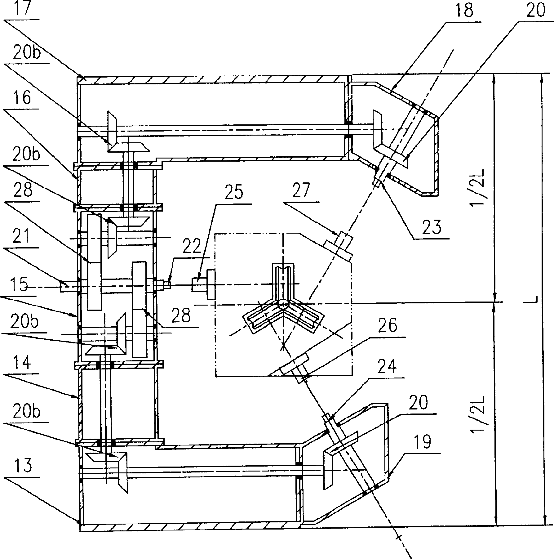 Rolling mill for wire rod material and tandem mill set