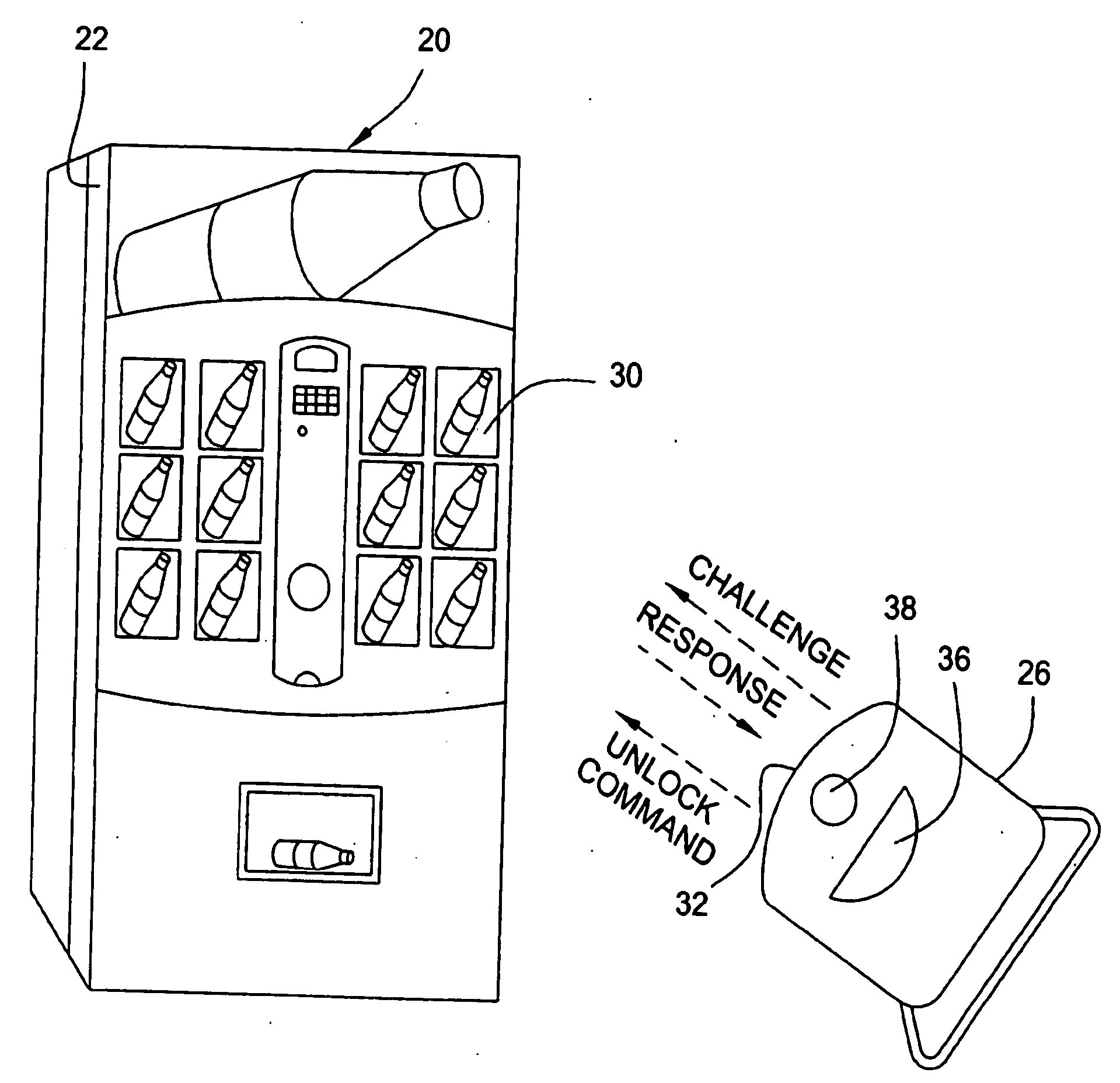 Vending machines with field-programmable electronic locks