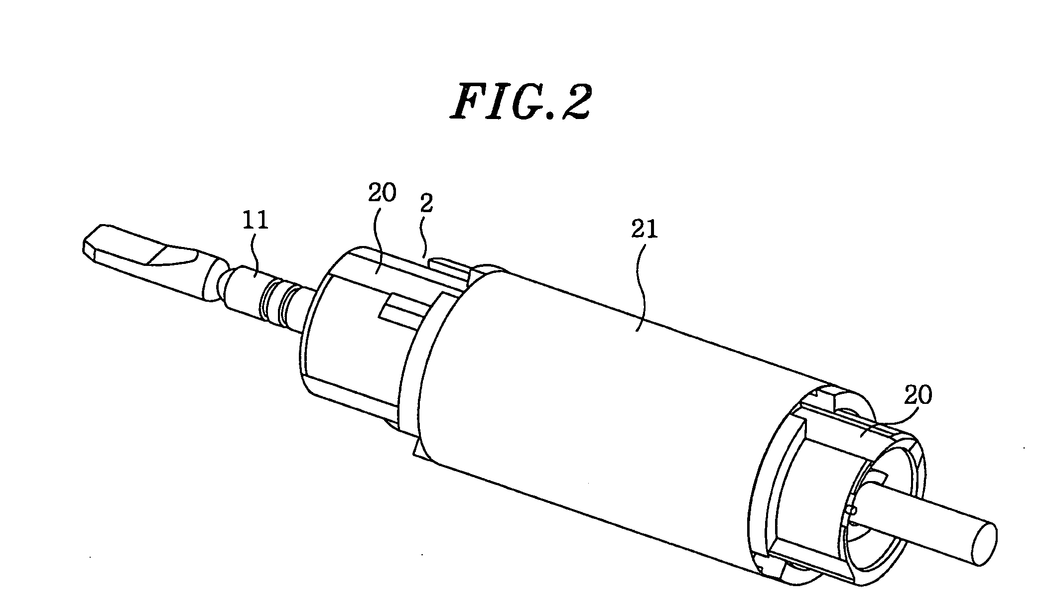 Actuator and electric toothbrush using the same