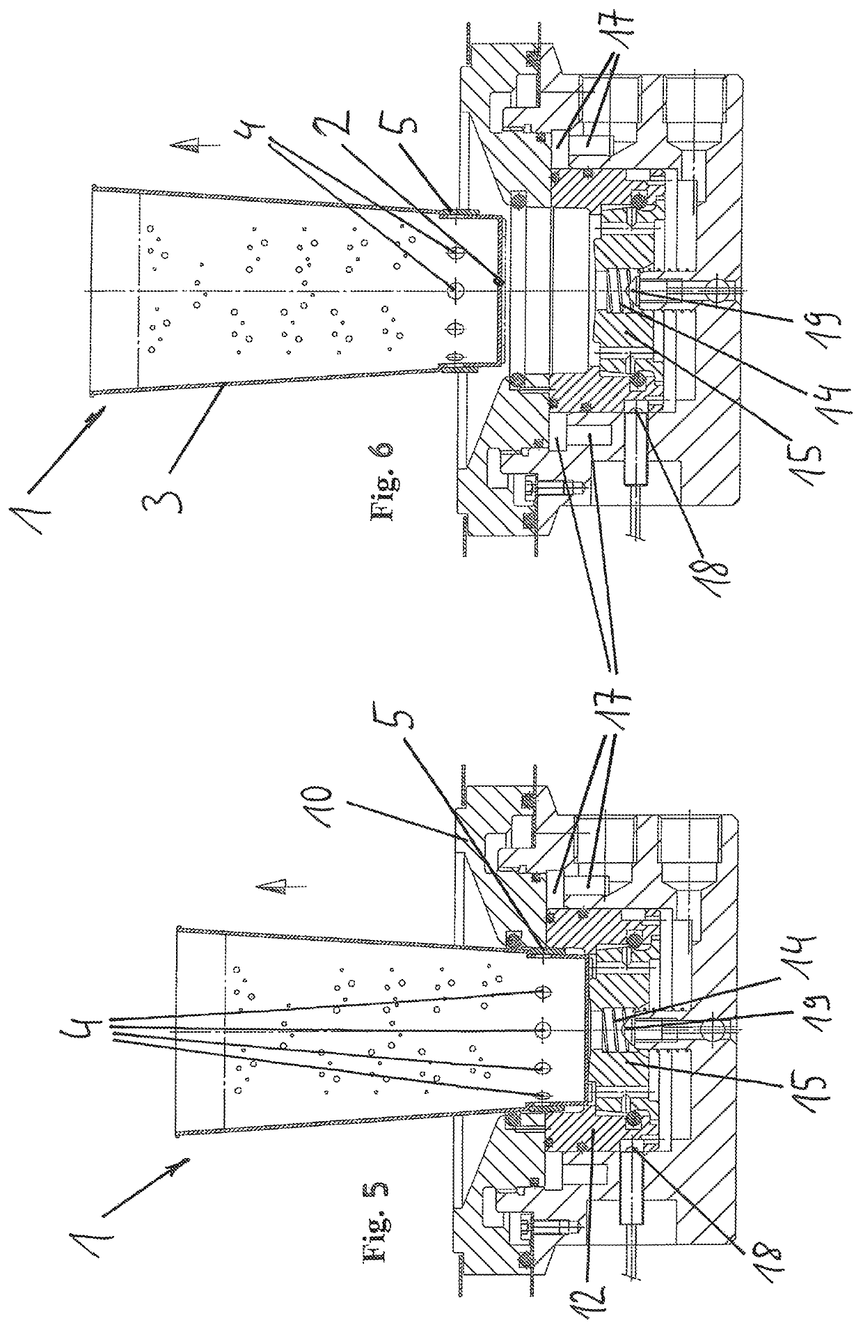 Container for receiving beverages and device for filling the container