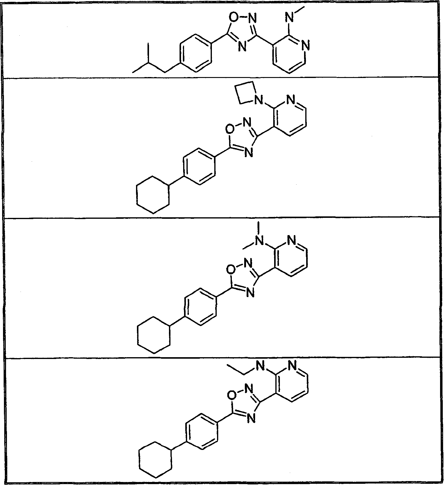 3-(2-amino-1-azacyclyl)-5-aryl-1,2,4-oxadiazoles as S1P receptor agonists