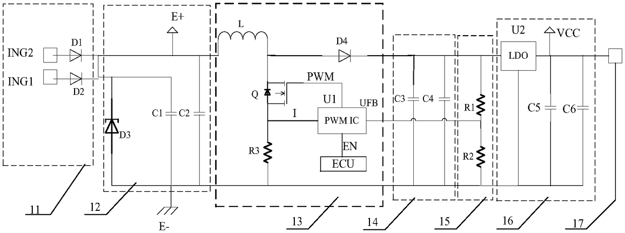 A current control system for an externally controlled solenoid valve of an automobile air conditioner