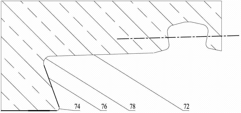 Plane-shoulder planoconic sealing surface variable-tooth-width wedge-type coupling structure and oil well pipe structure