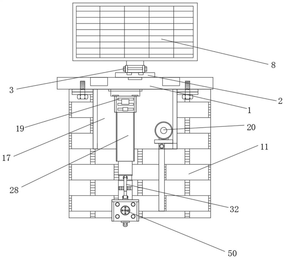 A security monitoring device with strong concealment of solar panels