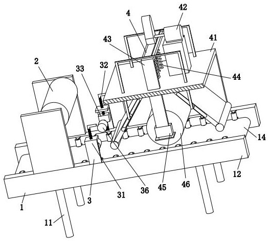 Production and processing device for aluminum-plastic panel of fireproof building curtain wall material