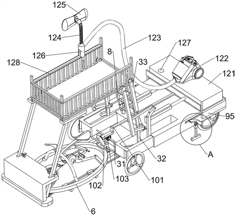 Support structure for building engineering construction and assembled dust falling equipment