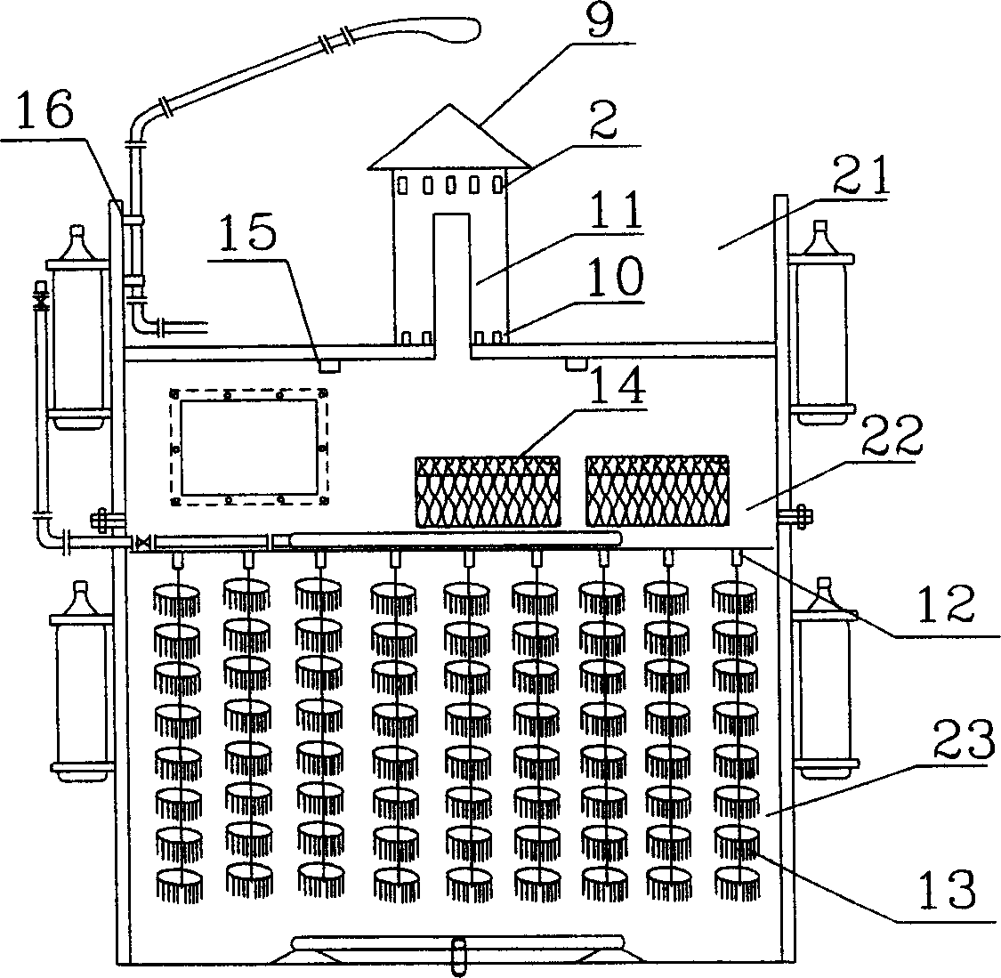 Stereo ecological floatation bed and water purification method thereof