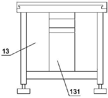 Closed long warming table