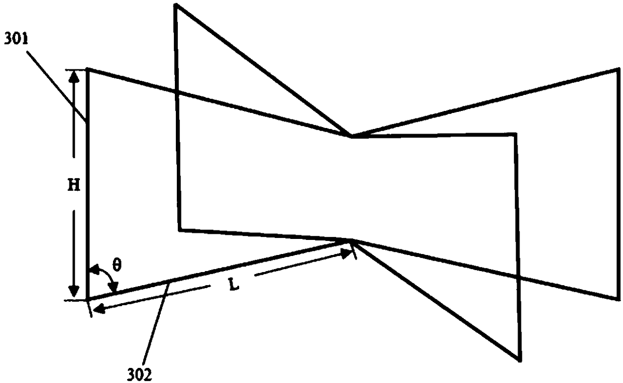 Negative poisson ratio structural component based on inner sunken hexagonal unit