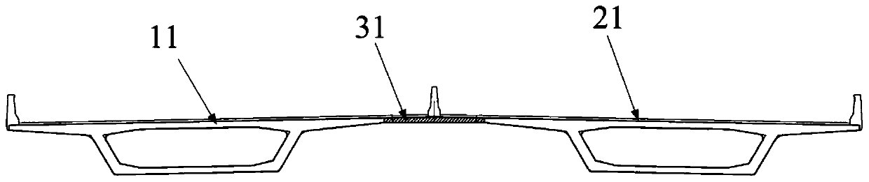 Combined box girder and manufacturing method thereof