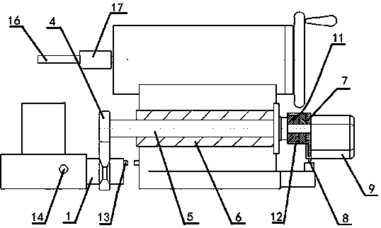 A control method for tailstock of CNC lathe that can realize rigid tapping