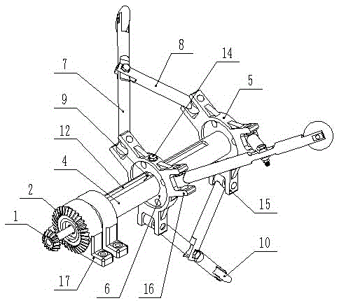 Multi-claw retractable wheel obstacle-negotiation mechanism and control mechanism thereof