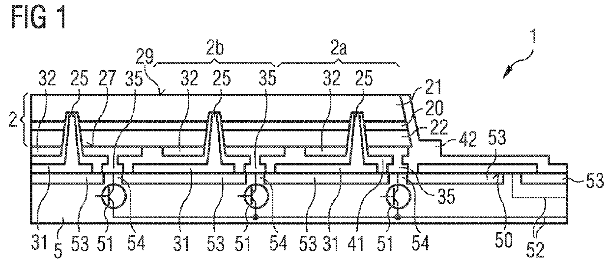 Display device and method for producing a display device