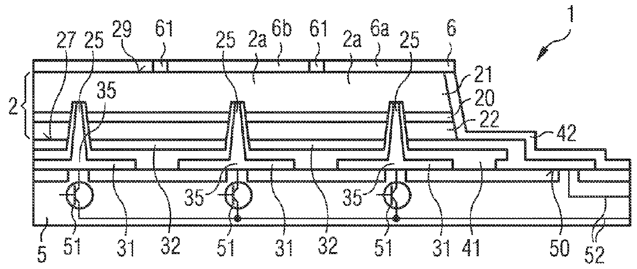 Display device and method for producing a display device
