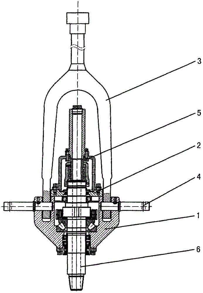 Swivel with top hydraulic driving