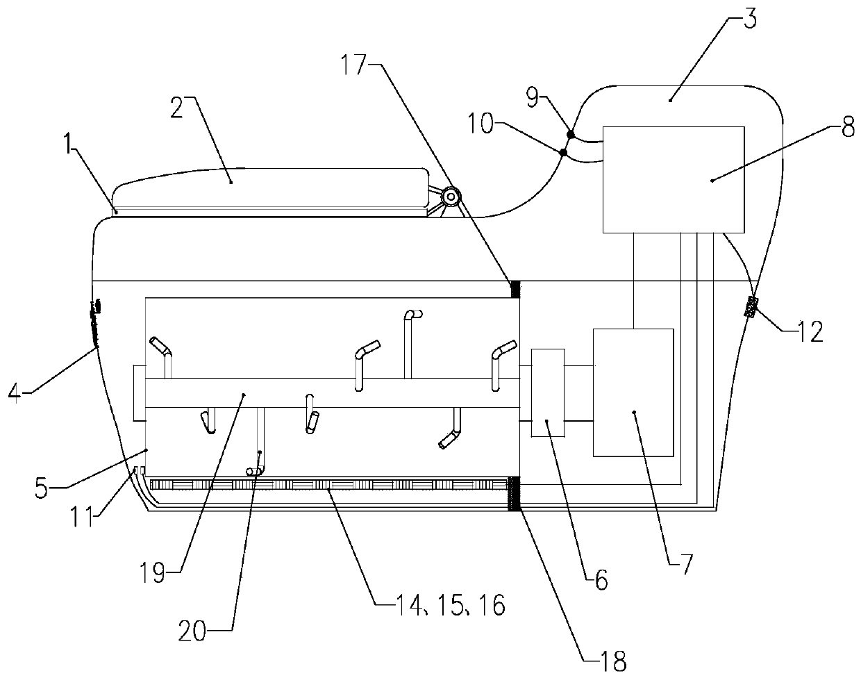 Intelligent biodegradable closestool and control method thereof