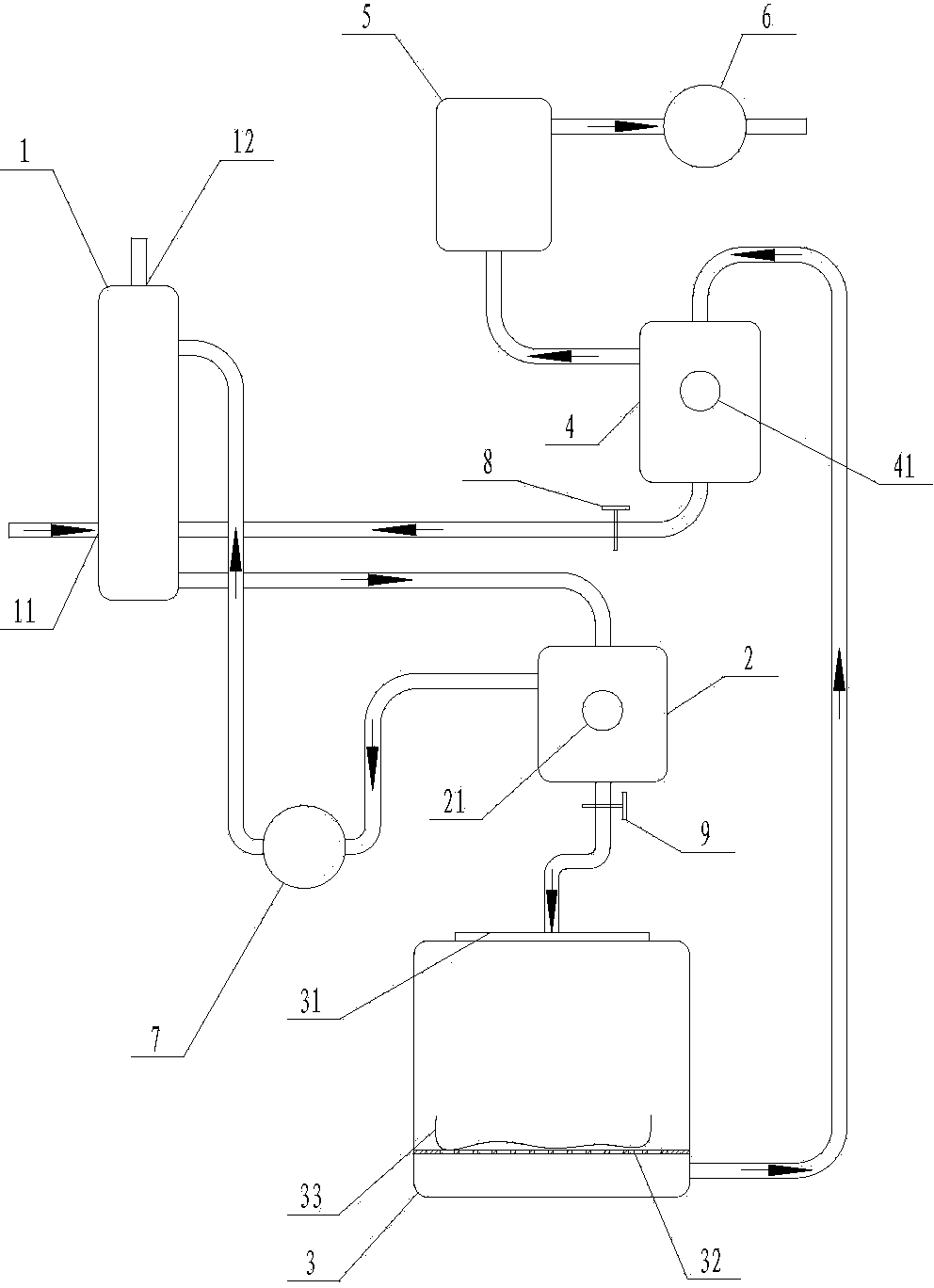 Production technology and equipment for preparing ammonium sulfate through byproduct of tert-butylamine production process