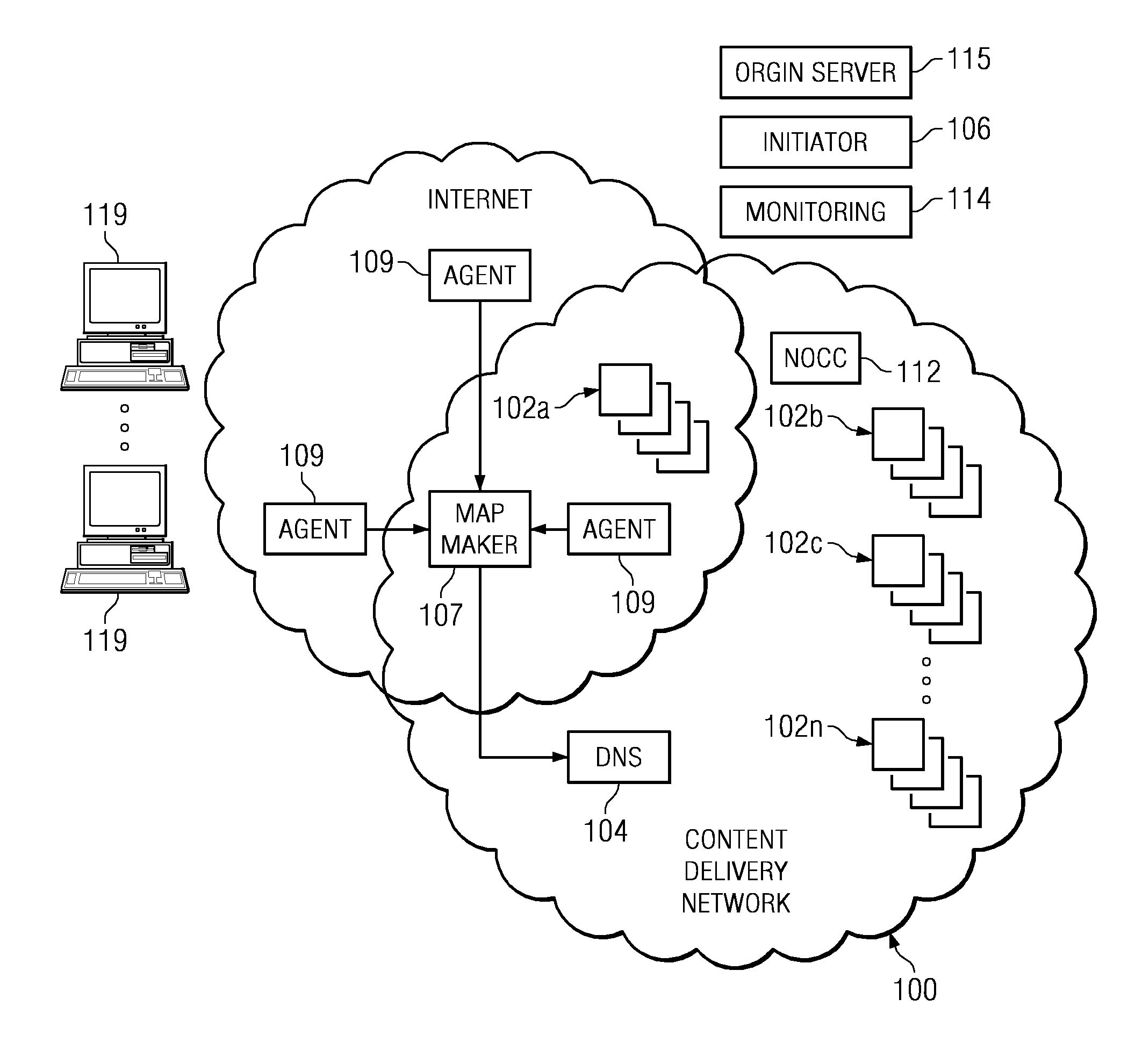 Content delivery network (CDN) content server request handling mechanism