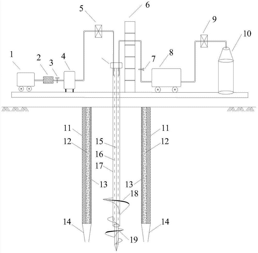 A non-disturbance carbonized pile forming equipment and its construction method