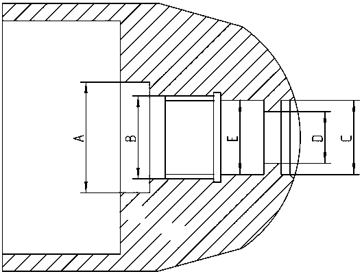 A cutting head connection structure and modification method