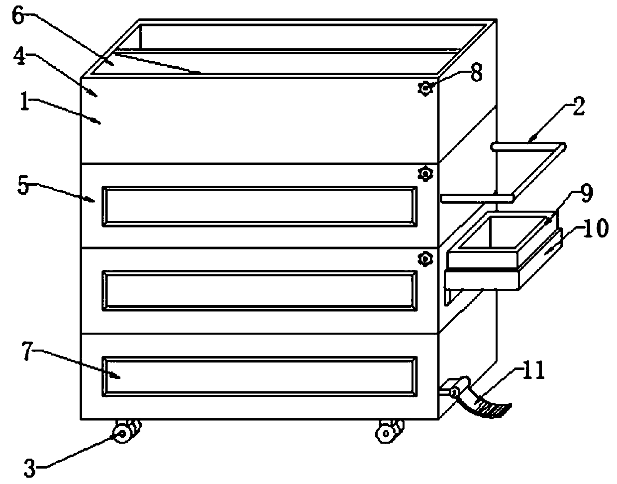 An efficient and safe plug-in airliner dining car