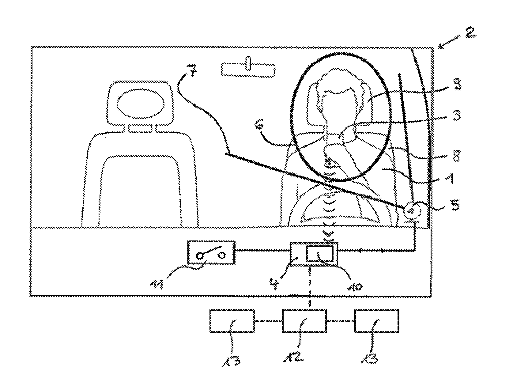 Device for measuring the state of intoxication of a test subject