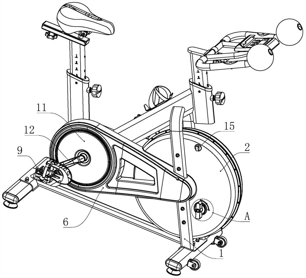 Spin bike capable of adjusting water resistance
