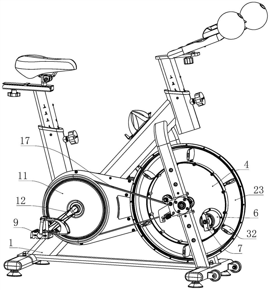 Spin bike capable of adjusting water resistance