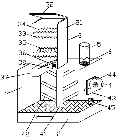 Combustion system for inorganic garage disposal equipment