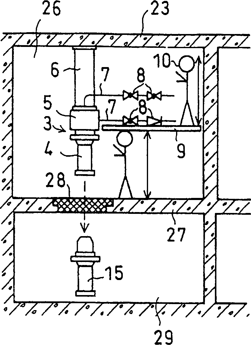 Nuclear power plant pump equipment