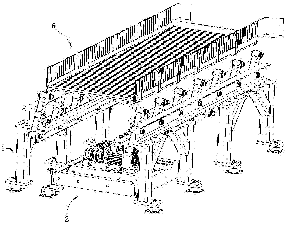 Automatic production vibrating conveyer machine frame