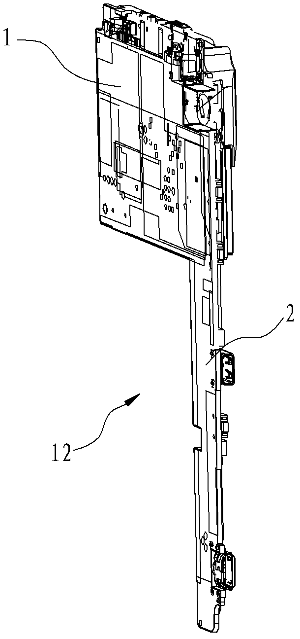 A circuit board structure and mobile terminal with the circuit board structure