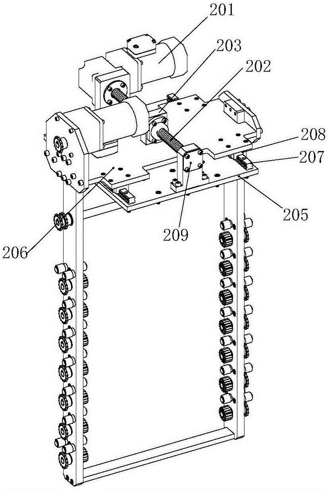 Rack type automatic material transfer device for laminator