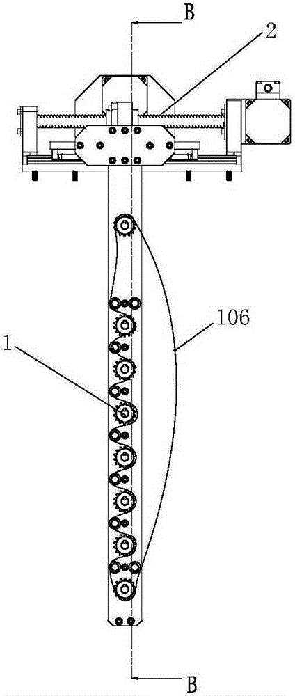 Rack type automatic material transfer device for laminator