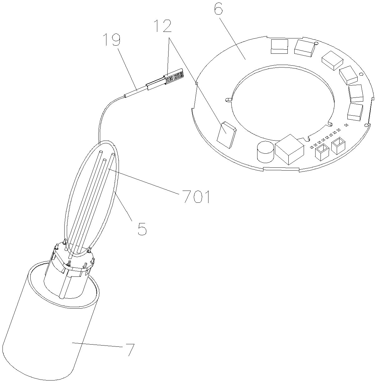 Low-radiation electric hair drier