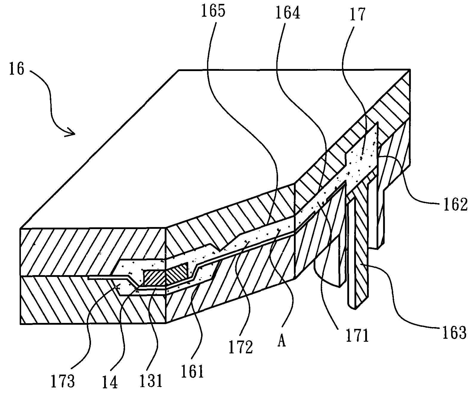 Conductive wire frame strip, glue sealing method and glue sealing structure thereof