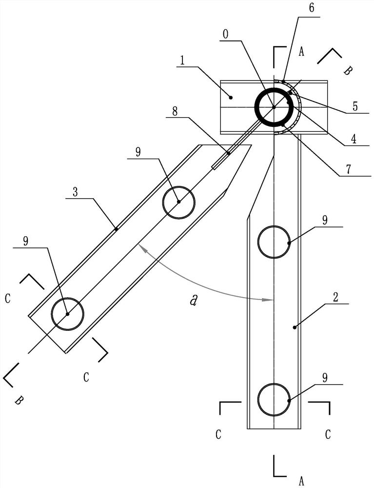 An adjustable assembly structure and assembly method of a welded ball net frame