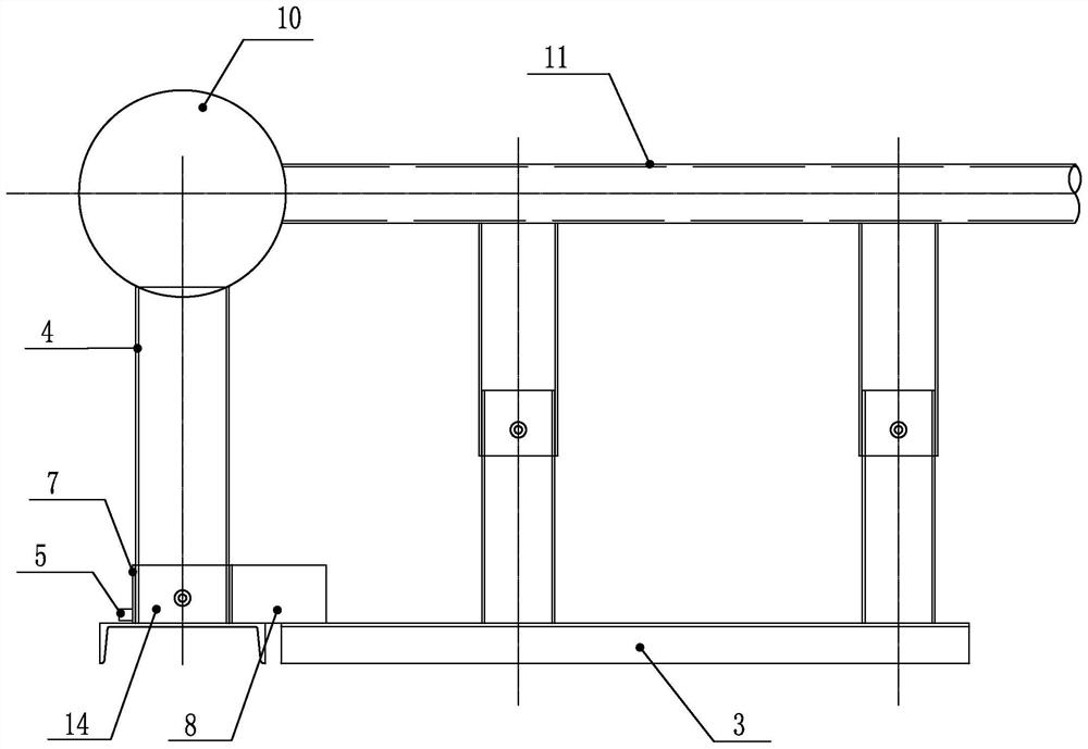 An adjustable assembly structure and assembly method of a welded ball net frame