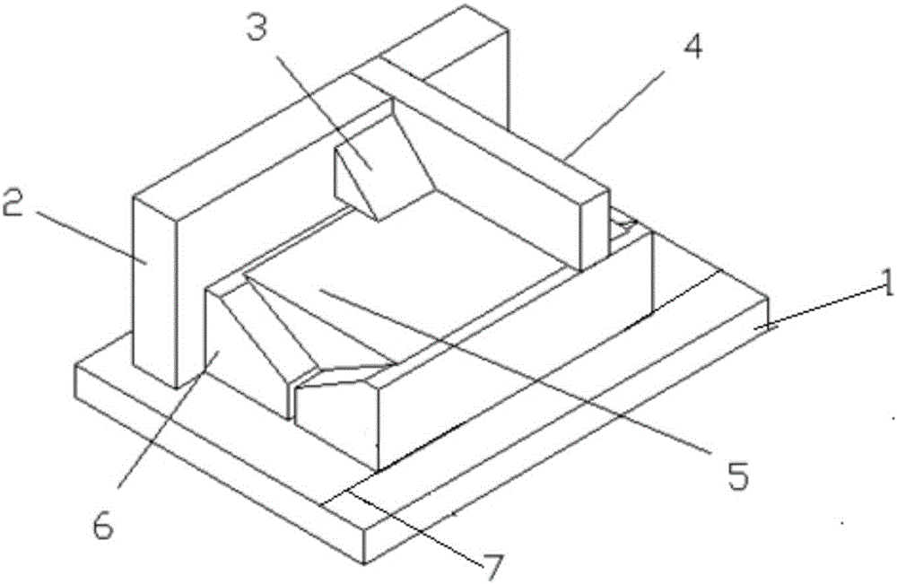 Application of tool to controlling feeding lateral perpendicularity of small prisms