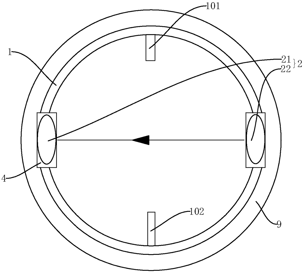 Grouting or piling completeness detection device