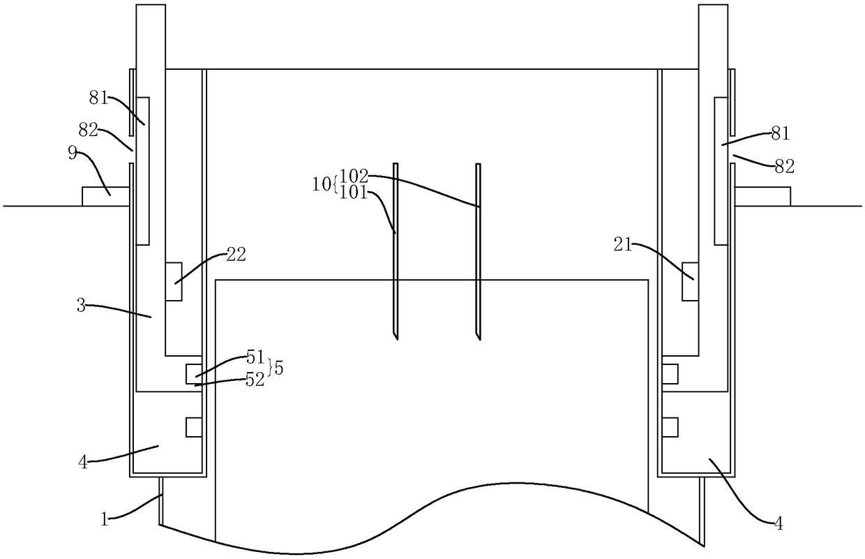 Grouting or piling completeness detection device