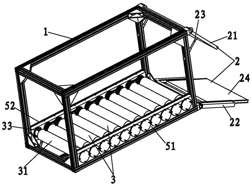 A courier auxiliary unloading device