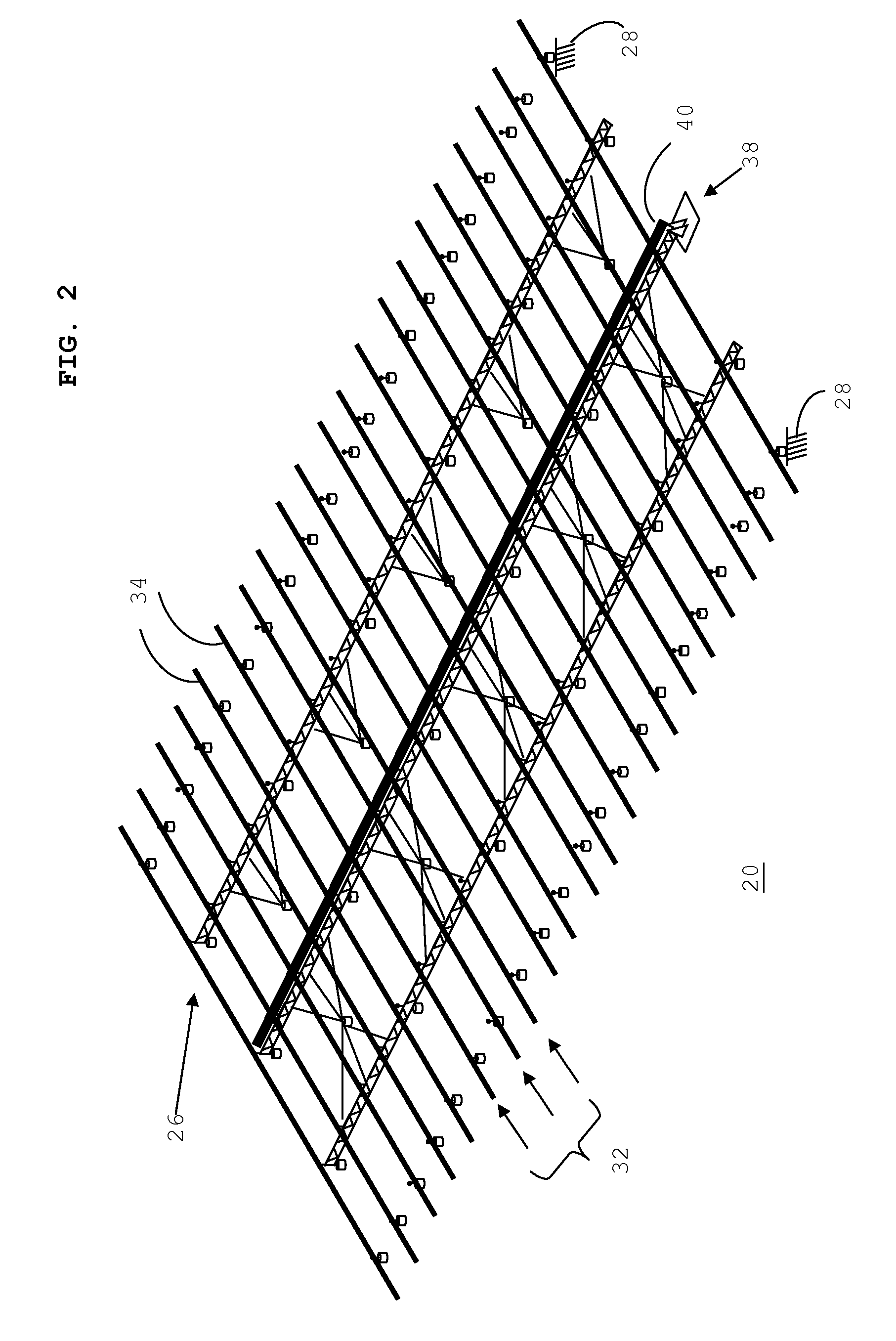 System for supporting energy conversion modules