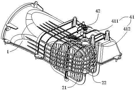 Air intake system for automobile air conditioner