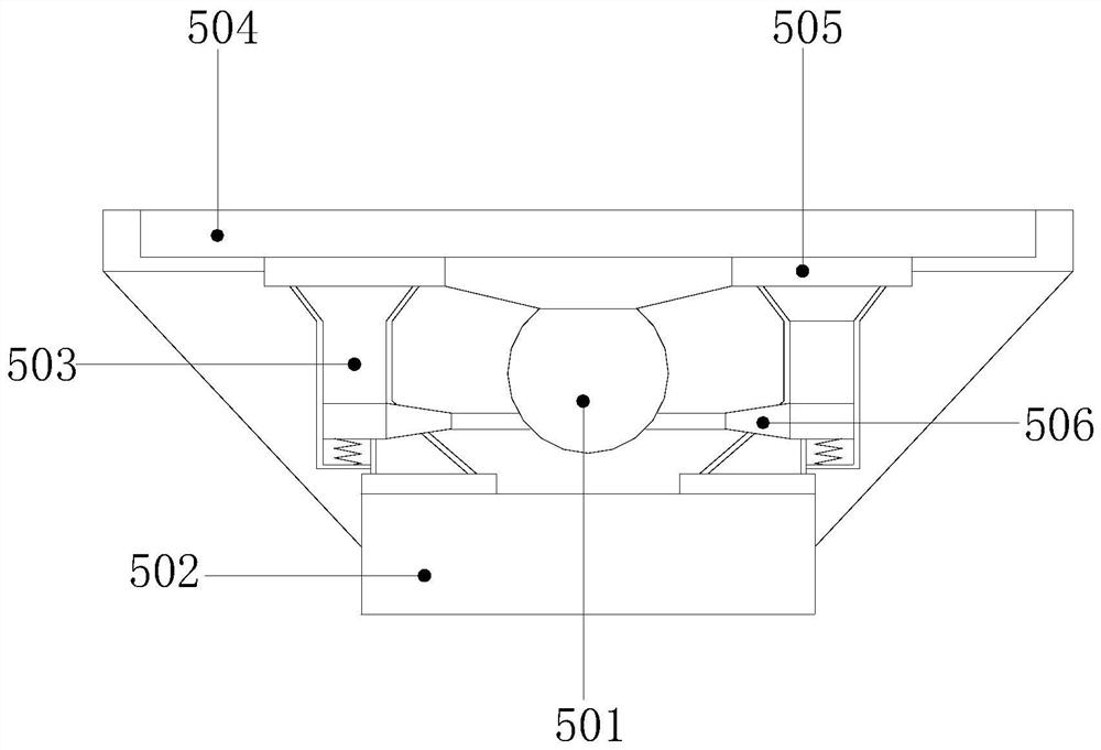 A double-feed casting mold adopting the principle of split-end horizontal quantitative