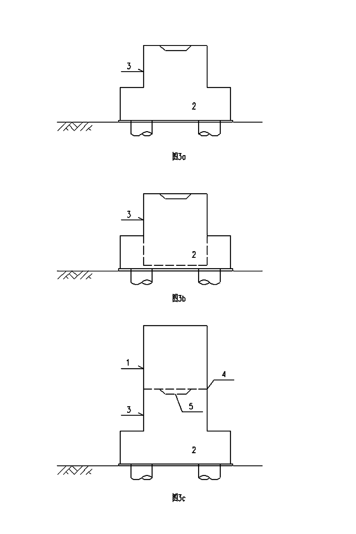 Prefabricated pier and bearing platform connected structure and butt joint construction method thereof