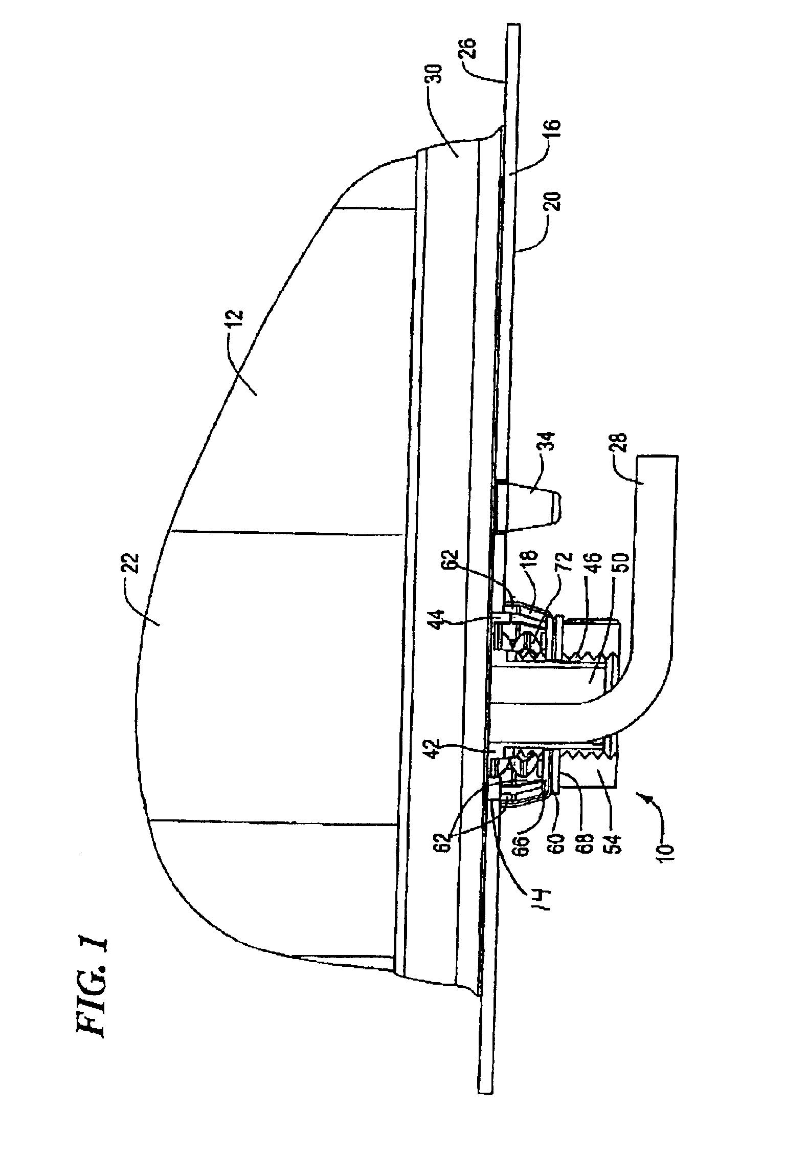 Apparatus and articles of manufacture for an automotive antenna mounting gasket
