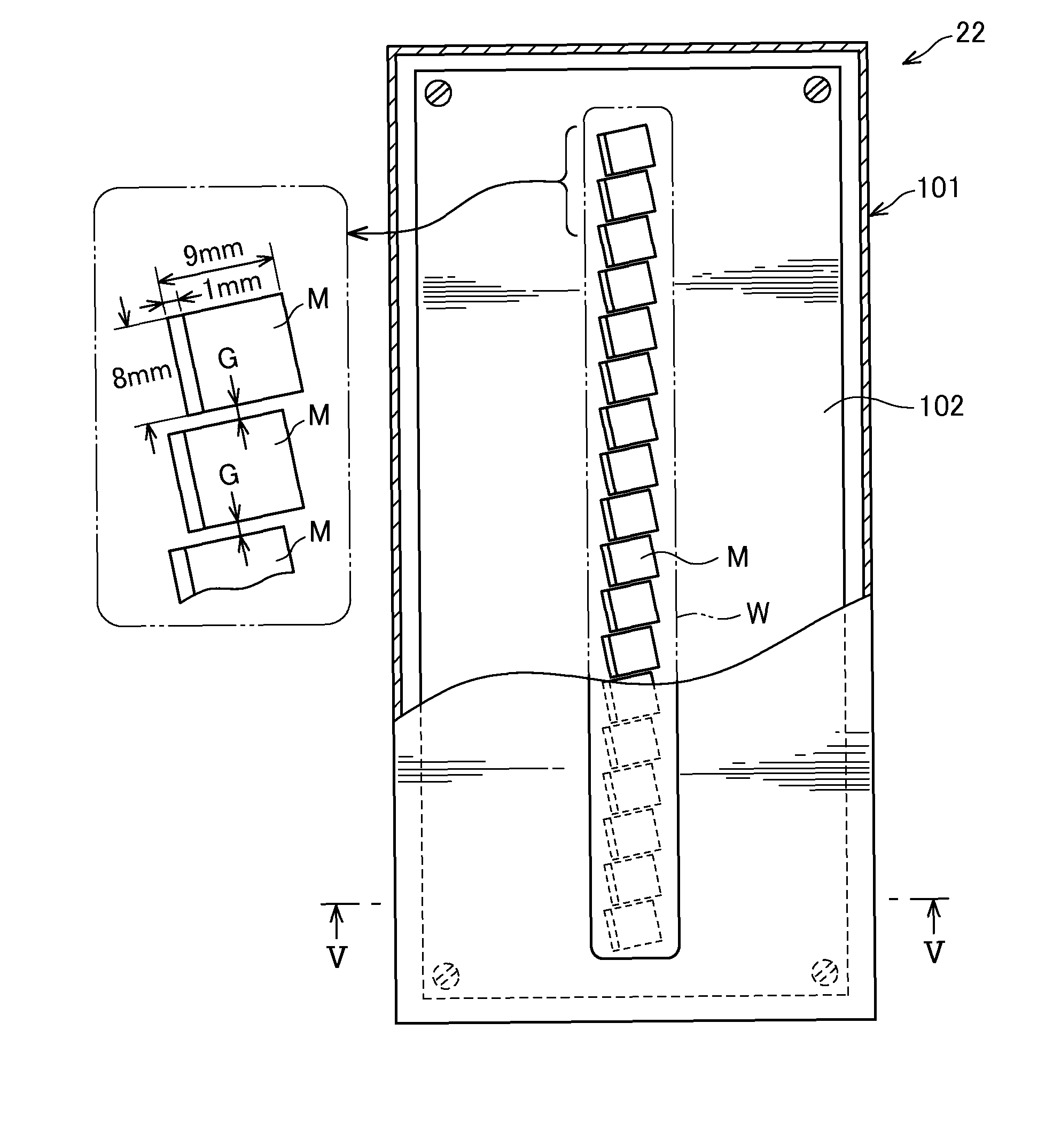 Radiation detector, and radiation imaging apparatus provided with detector