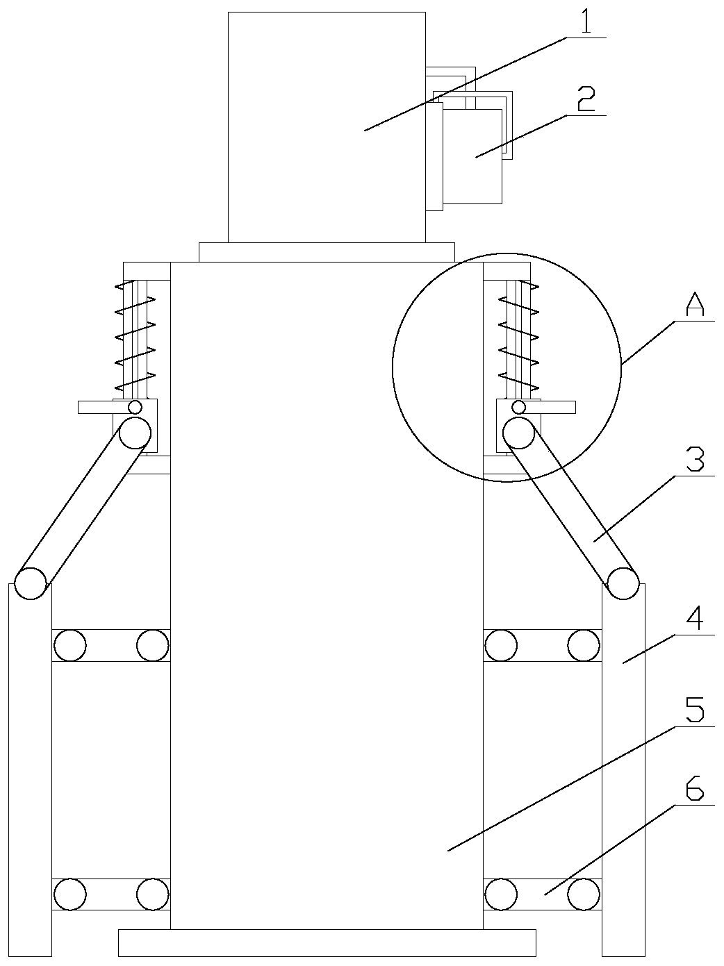 Stably-placed dustproof hydraulic prop