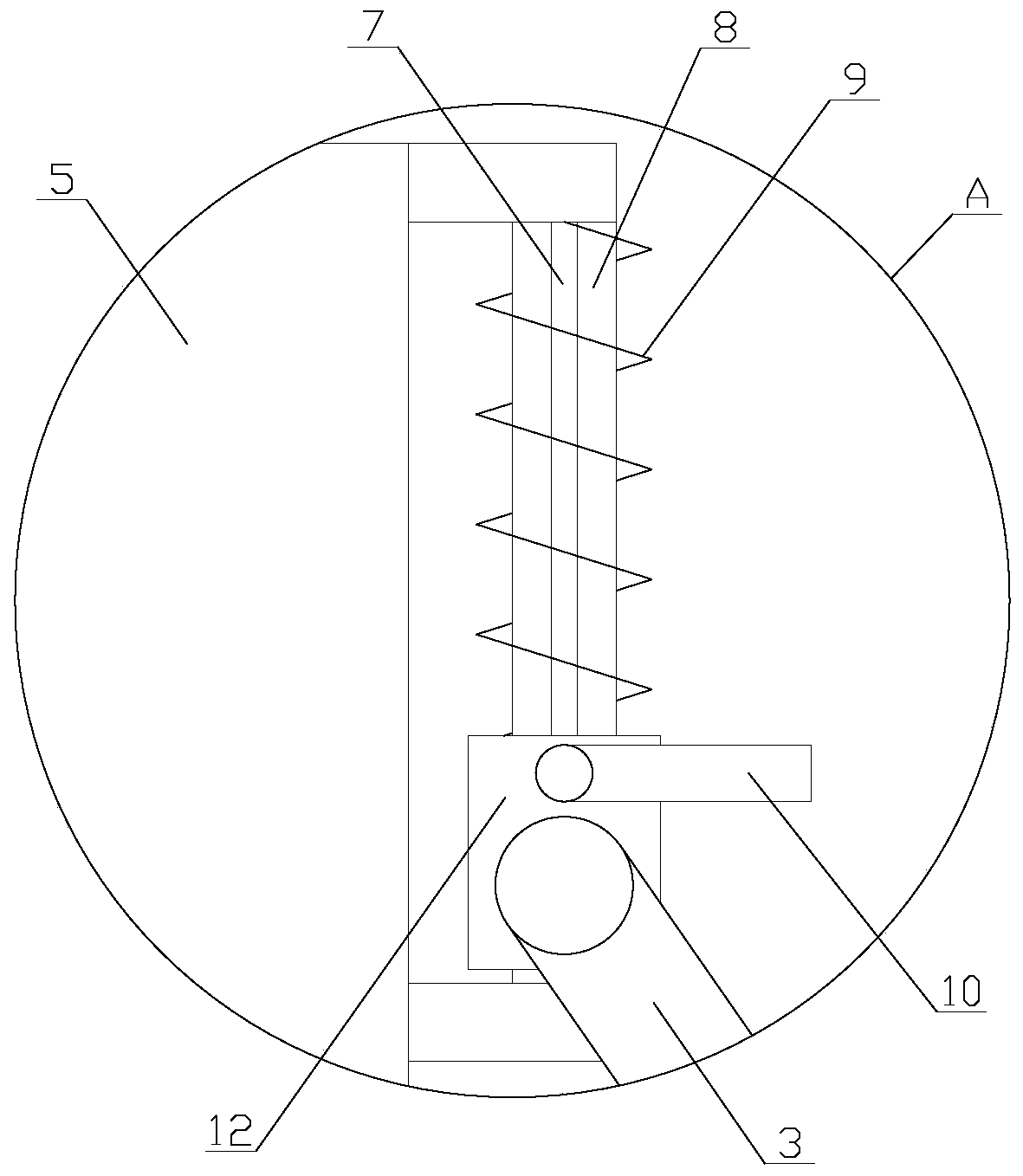 Stably-placed dustproof hydraulic prop